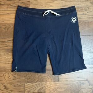 The Black Dog X-Large Navy Cotton Pull On Men's Drawstring Shorts